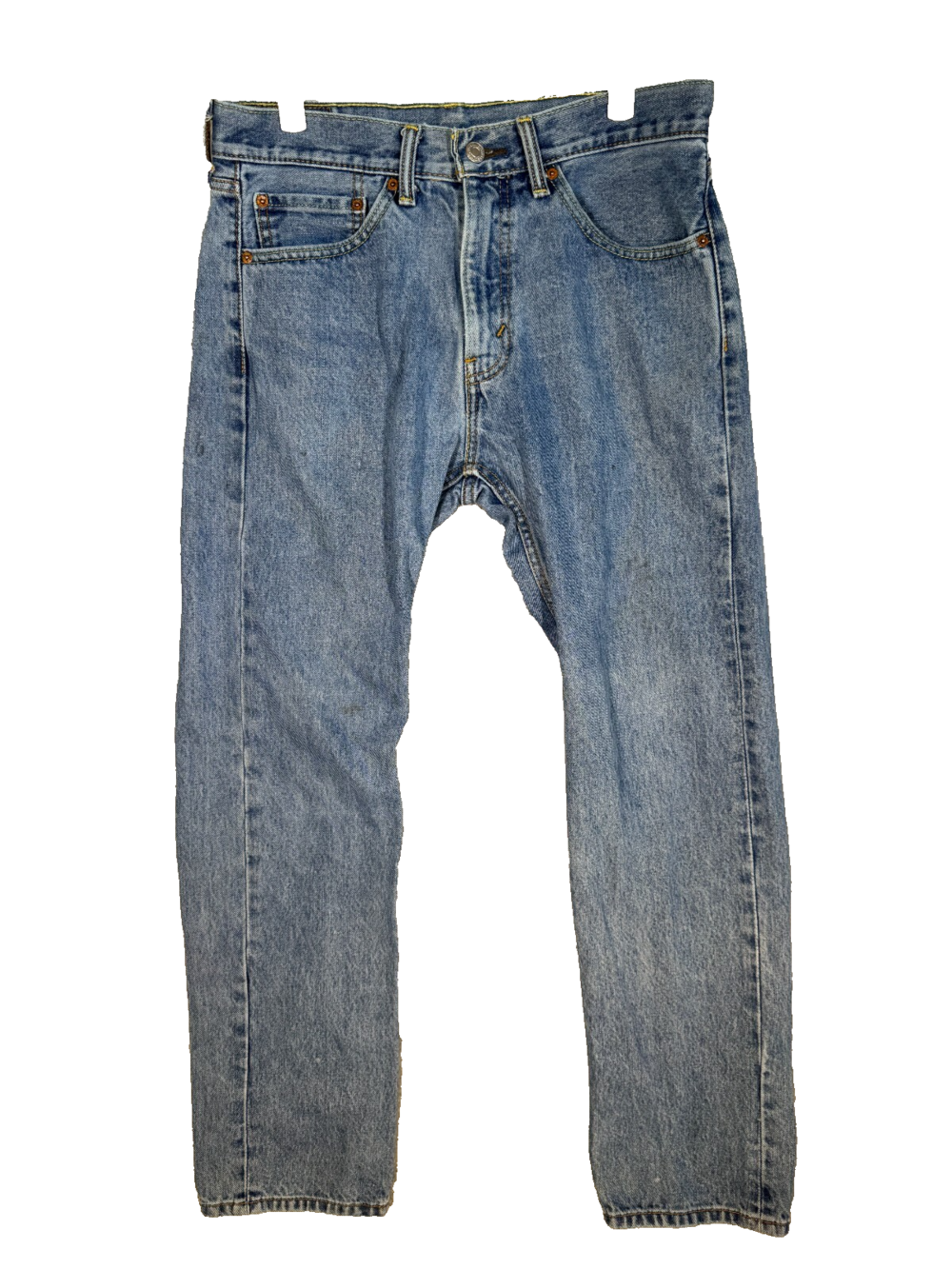 Levi's 505 Men's Jeans 32x32 Blue Denim Regular Fit Straight Leg Zip Fly